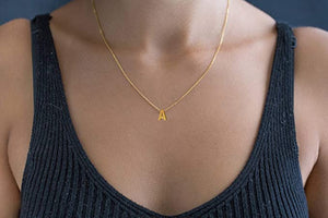 Stainless Steel Dainty Initial Necklace