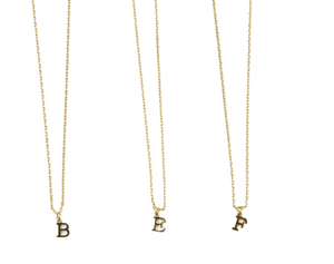 Dainty Initial Charm Necklace