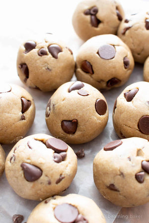 No Bake Gluten Free Choc Chip Cookie Dough Bites Recipe