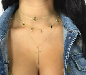 MultiCross Drop Necklace 