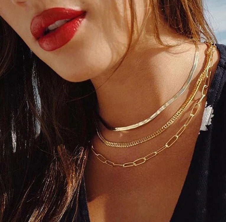Snake Chain Necklace / Choker (3 NEW SIZES!) - Jewels by Durrani