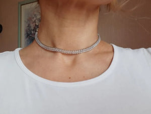 Emerlad Baguette Chain Necklace