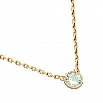 Dainty Solitaire Necklace