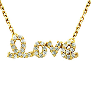 Love Necklace with CZ