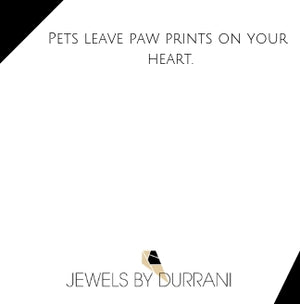 Cut-Out Paw Print  Necklace