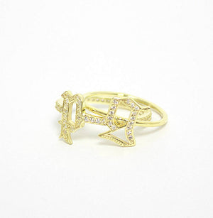 Gothic Initial Ring