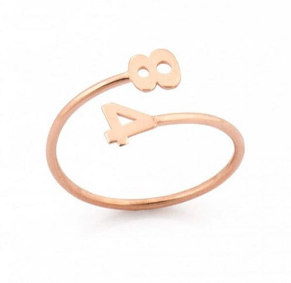 Dainty Number Ring