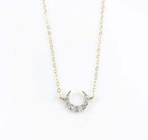 Dainty Crescent Necklace