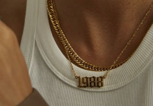 Number/Year Necklace